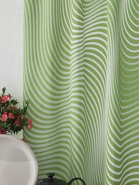 Комплект штор для кухни Лимнекс (зеленый) - фото 3