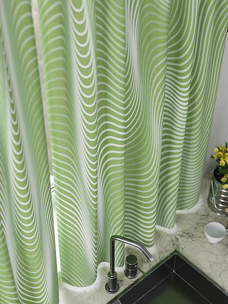 Комплект штор для кухни Лимнекс (зеленый) - фото 5