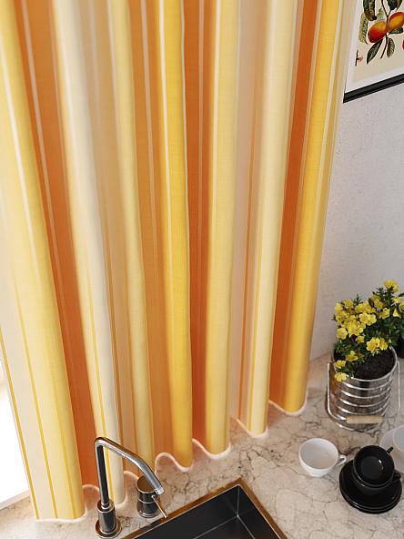 Комплект штор для кухни Денгверс (оранжевый) - фото 3
