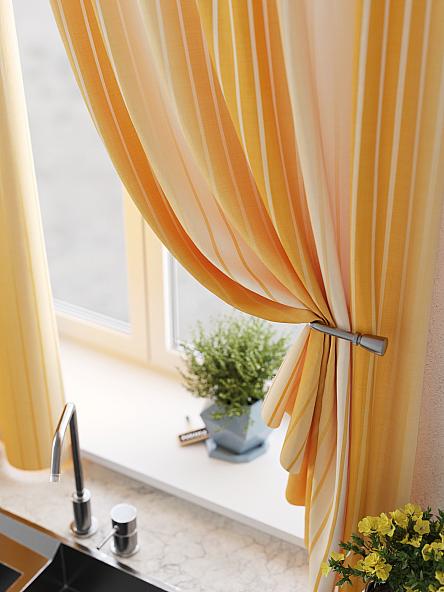 Комплект штор для кухни Денгверс (оранжевый) - фото 4