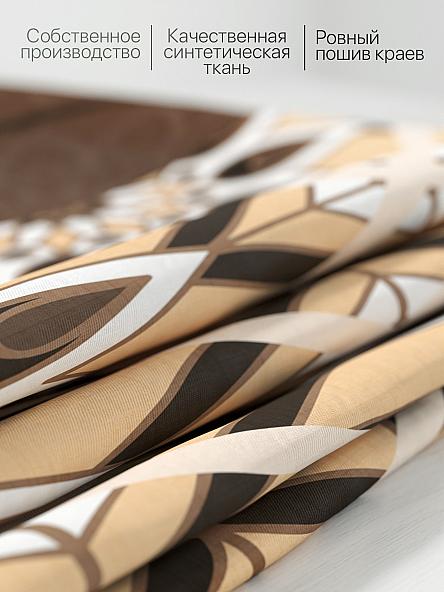 Комплект штор для кухни Некленс (коричневый) - фото 7