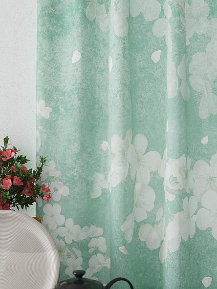 Комплект штор для кухни Релогнес (мятный) - фото 3