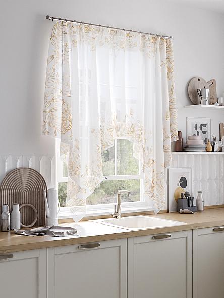 Тюль портьеры для кухни Линеос