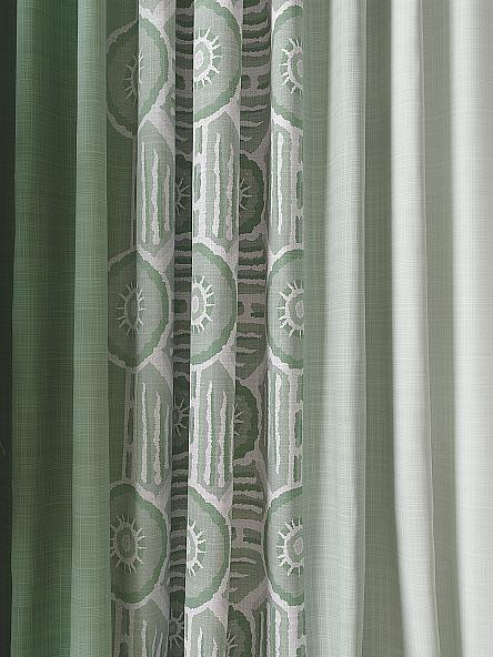 Комплект штор Ренкверон (зеленый) - фото 4