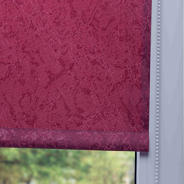 Рулонная штора Жаккард (бордовый) - фото 3