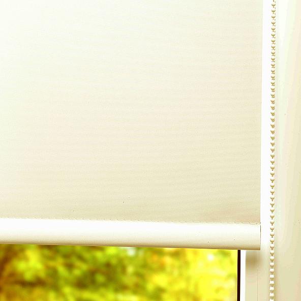 Рулонная штора Симпл блэкаут (кремовый) ширина 61 см - фото 2
