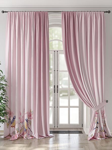 Комплект штор Лиронфис (розовый)