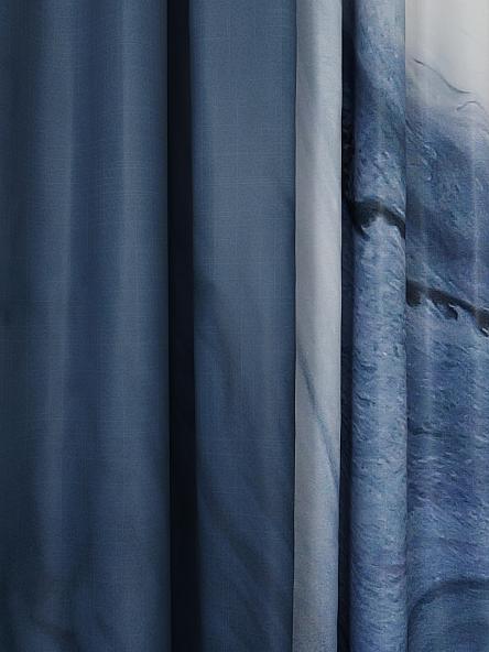 Комплект штор Ренервис (синий) - фото 2