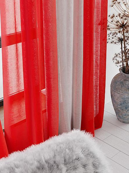 Тюль Лаури (красно-серый) - 280 см - фото 3