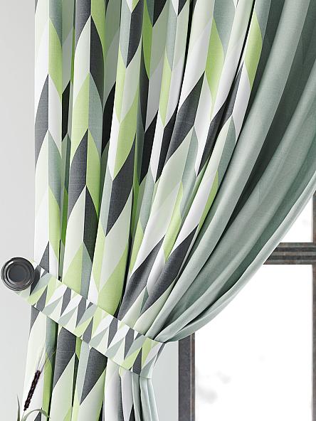 Комплект штор Лерендес (зеленый) - фото 2