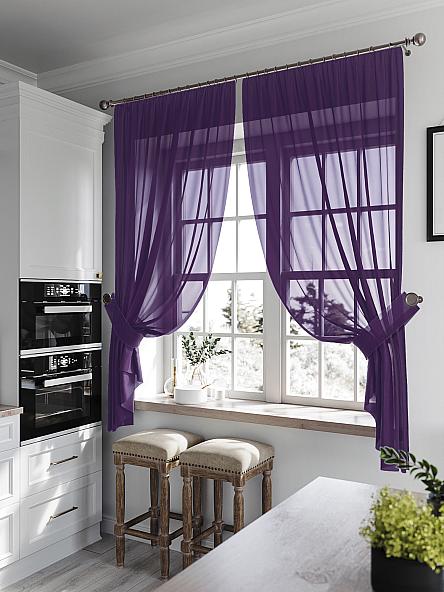 Комплект штор для кухни Фернар (фиолетовый)