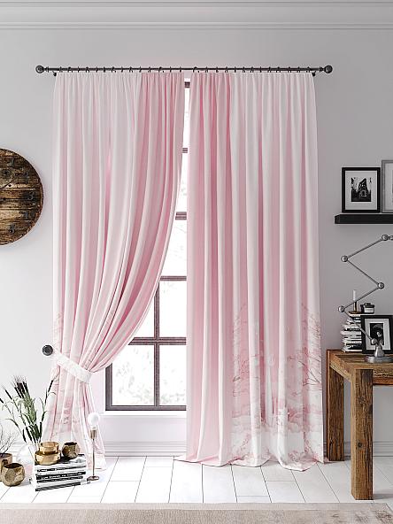 Комплект штор Лирефирс (розовый)