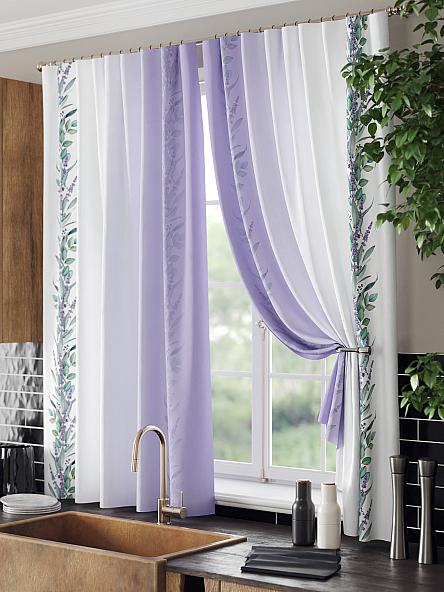 Комплект штор для кухни Хонфрис (фиолетовый) - фото 4
