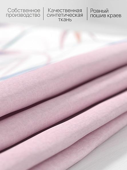 Комплект штор для кухни Ренитес (розовый) - фото 6