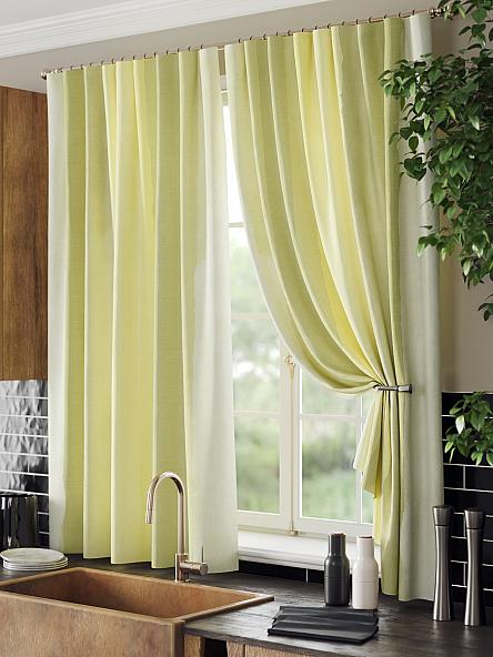 Комплект штор для кухни Формонрис (зеленый) - фото 4