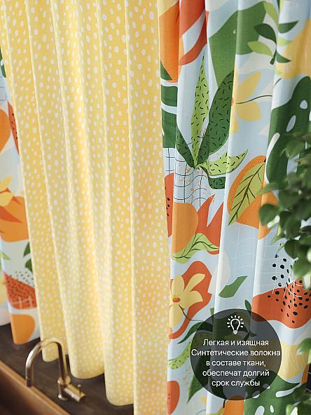 Комплект штор для кухни Менкваринс (желтый) - фото 5