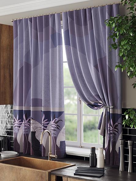 Комплект штор для кухни Ромлифенс (фиолетовый) - фото 4