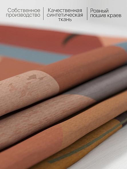 Комплект штор для кухни Ромлифенс (терракот) - фото 6