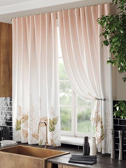 Комплект штор для кухни Фрелирем (бежевый) - фото 4