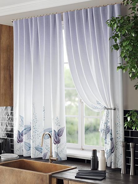 Комплект штор для кухни Фрелирем (фиолетовый) - фото 4