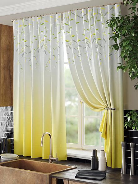Комплект штор для кухни Миртинерс (желтый) - фото 4