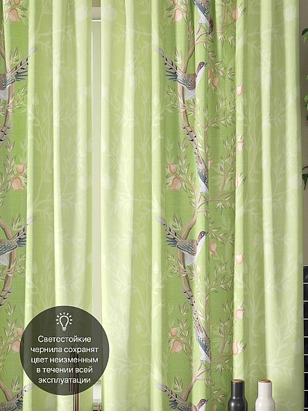 Комплект штор для кухни Сенеквирс (салатовый) - фото 3