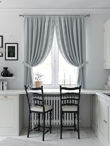Комплект штор для кухни Фиримелир (серый) - фото 3