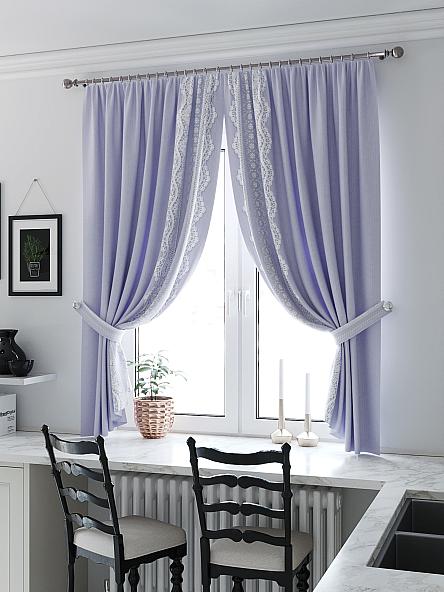 Комплект штор для кухни Фиримелир (фиолетовый)