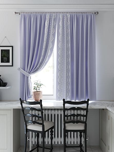Комплект штор для кухни Фиримелир (фиолетовый) - фото 5