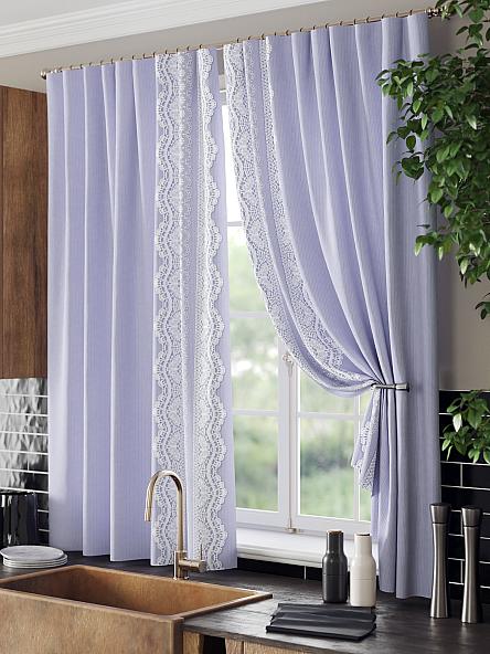 Комплект штор для кухни Фиримелир (фиолетовый) - фото 4