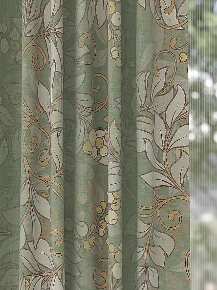 Комплект штор Кенвирен (зеленый) - фото 2