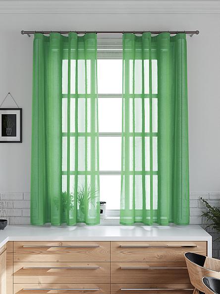 Комплект штор для кухни Шеврин (зеленый)