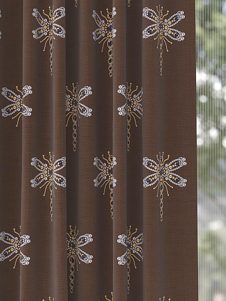 Комплект штор Фентрис (коричневый) - фото 3