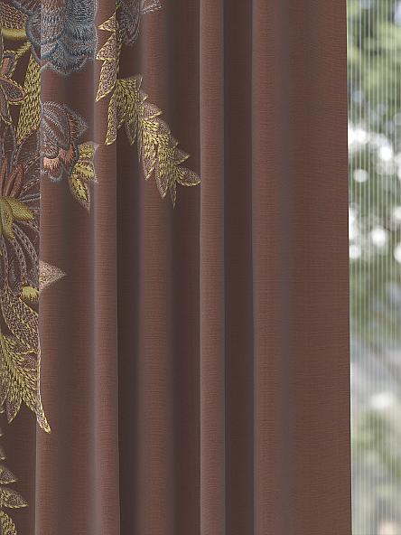 Комплект штор Дирионс (коричневый) - фото 2