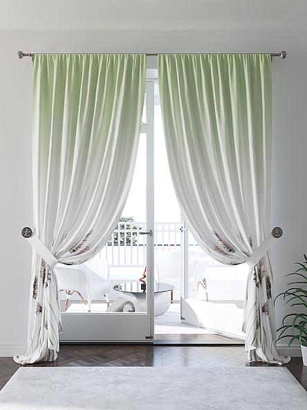 Комплект штор Фенрисет (зеленый) - фото 4
