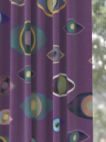 Комплект штор Рентвирес (фиолетовый) - фото 2