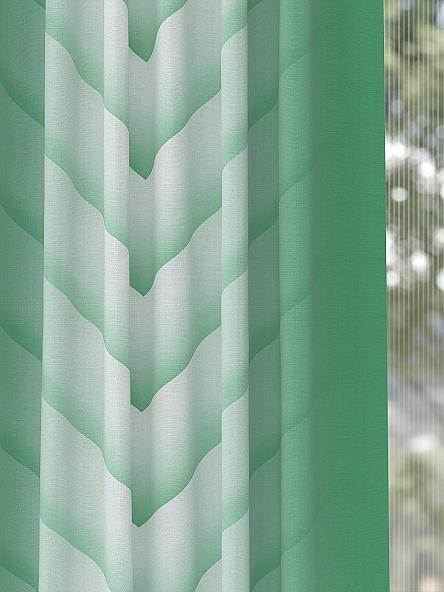 Комплект штор Лиригнес (зеленый) - фото 2