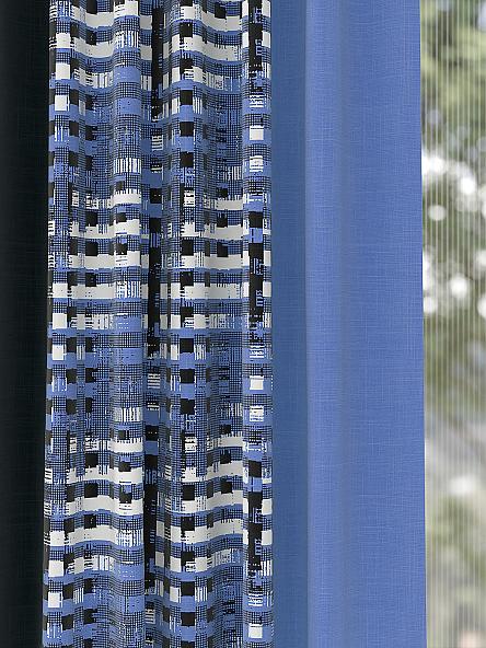 Комплект штор Рифоренс (синий) - фото 2