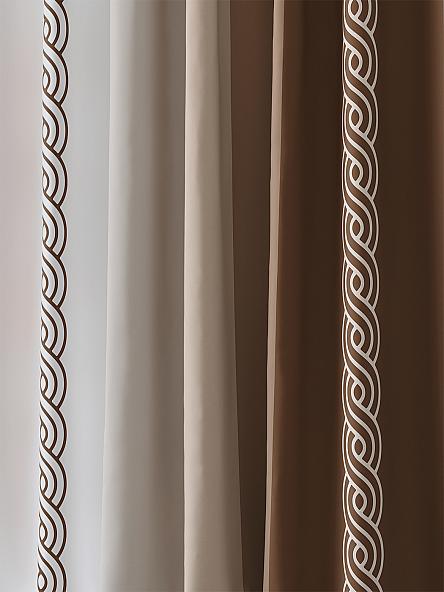 Комплект штор Ренгрес (коричневый) - фото 2