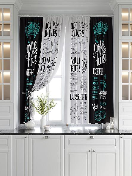 Комплект штор для кухни Мариус (графит) - фото 6