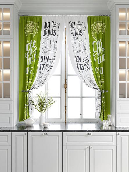 Комплект штор Мариус (зеленый) - фото 5