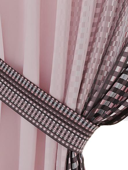 Комплект штор Фирикрос (розовый) - фото 4