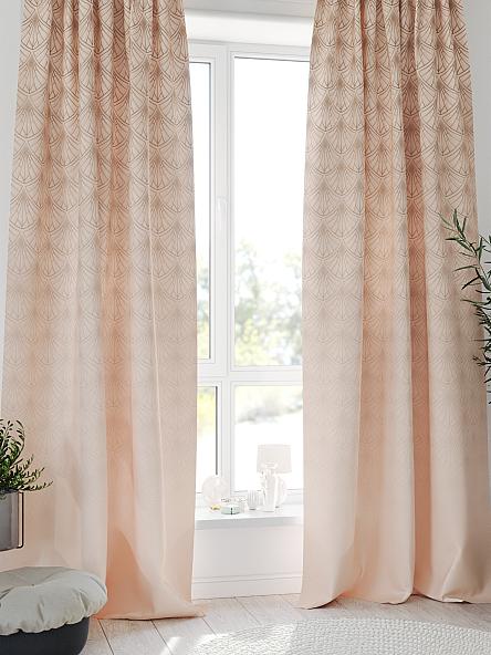 Комплект штор Фентрару (персиковый) - фото 3