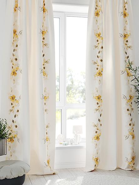 Комплект штор Минифлокс (желтый) - фото 3