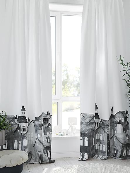 Комплект штор Кронморс (черно-белый) - фото 3