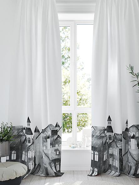 Комплект штор Кронморс (черно-белый) - фото 5