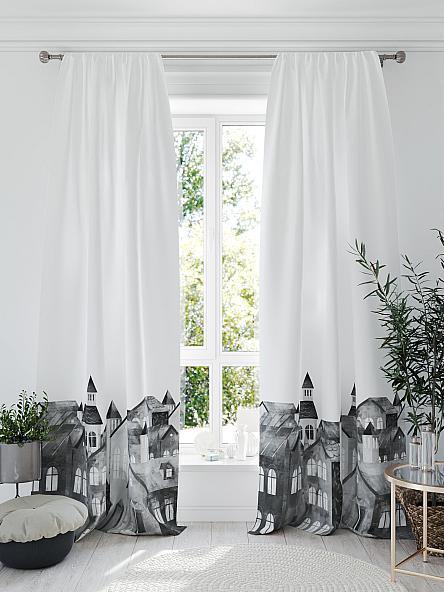 Комплект штор Кронморс (черно-белый) - фото 6