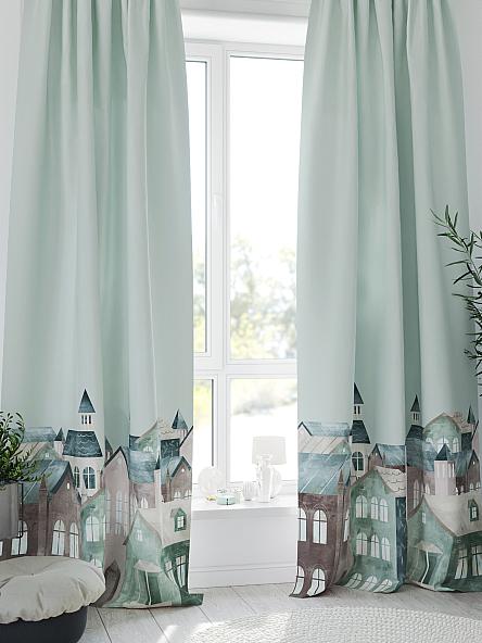 Комплект штор Кронморс (мятный) - фото 3