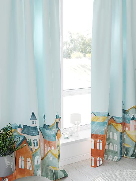 Комплект штор Кронморс (голубой) - фото 4