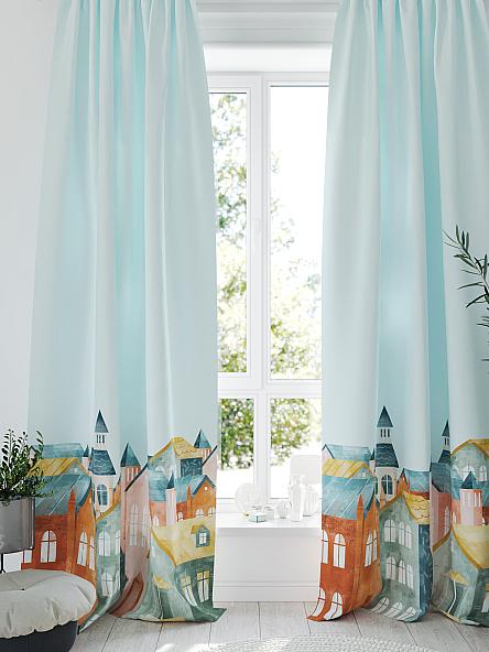 Комплект штор Кронморс (голубой) - фото 5